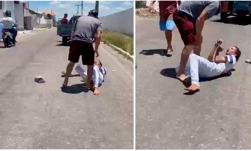 Ladrão tenta furtar carro em Paulo Afonso e leva surra da população