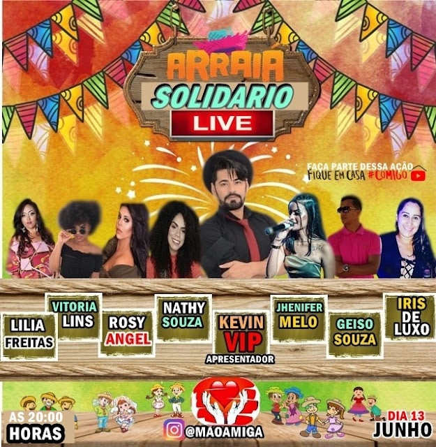 Projeto Mão Amiga realizará “Arraiá Solidário LIVE” com artistas Petrolândia; confira a programação!