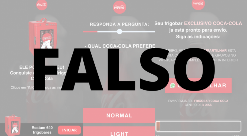Polícia Federal alerta para o novo golpe no WhatsApp que promete ‘frigobar da Coca-Cola’