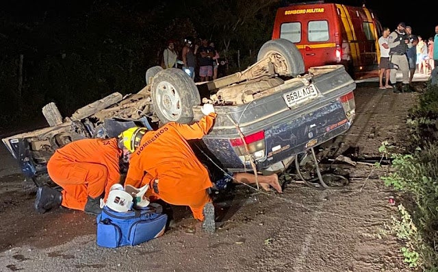 Racha pode ter sido a causa do acidente que resultou na morte de duas pessoas em Delmiro Gouveia (AL)