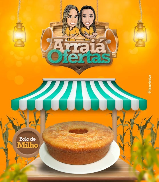 No Arraiá das Ofertas da Panificadora Doce Pães de Petrolândia, tem bolo de milho nesse São João No Arraiá das Ofertas da Panificadora Doce Pães de Petrolândia, tem bolo de milho nesse São João