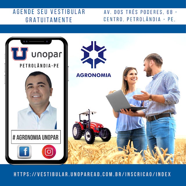 Vereador Dedé de França contempla a Unopar pelo implante da graduação em agronomia em Petrolândia-PE, e reconhece o sucesso da procura de interessados na região