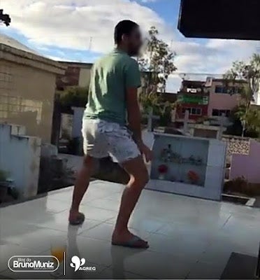 Jovem é filmado dançando sobre túmulos em cemitério de Santa Cruz do Capibaribe, PE