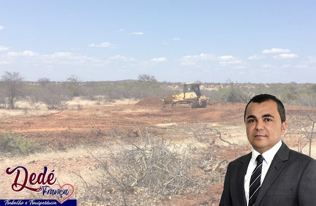 Em mais uma ação na zona rural de Petrolândia, Vereador Dedé de França com apoio do Dep. Fernando Filho constrói barreiro na comunidade Baixa Querida