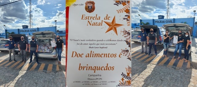 Solidariedade: Delegacia de Cabrobó realiza a entrega de cestas básicas e brinquedos a comunidades carentes na cidade