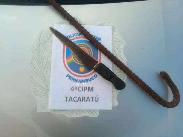 Policiais Militar da 4ªCIPM atendem ocorrência de roubo e lesão corporal na Zona Rural de Tacaratu, PE