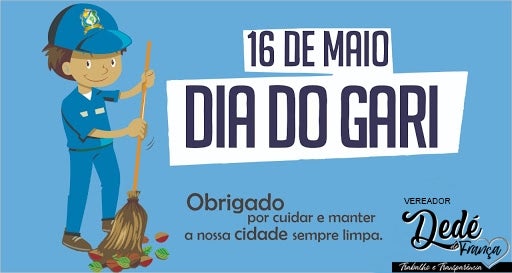Mensagem do Vereador de Petrolândia ‘Dedé de França’ em homenagem ao Dia do Gari