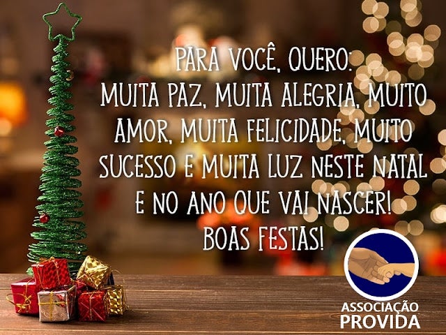Associação PROVIDA deseja a todos(as) um Feliz Natal!