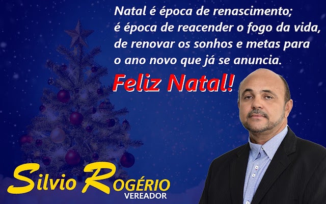 Mensagem de Feliz Natal do Vereador de Petrolândia ‘Silvio Rogério’