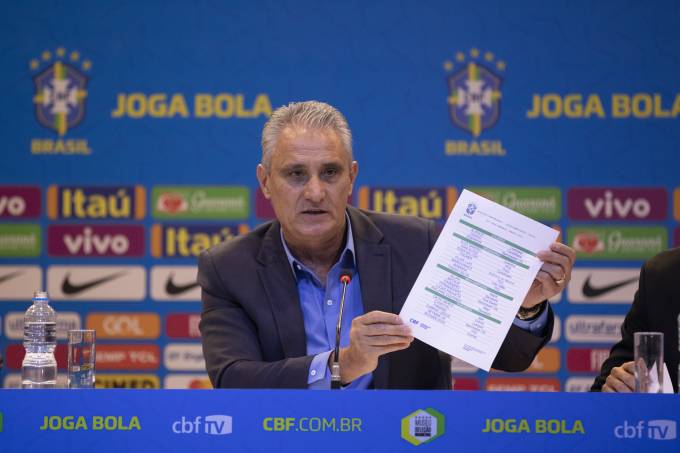 Tite convoca 23 jogadores para as eliminatórias da Copa do Catar