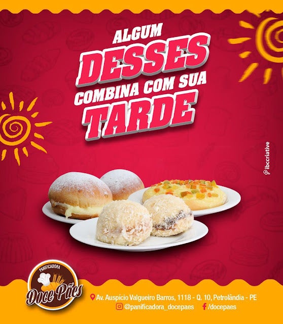Panificadora Doce Pães de Petrolândia: Algum desses combina com sua tarde?