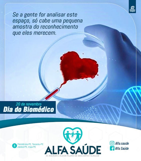 Petrolândia/Tacaratu: Homenagem do ALFA SAÚDE ao Dia do Biomédico