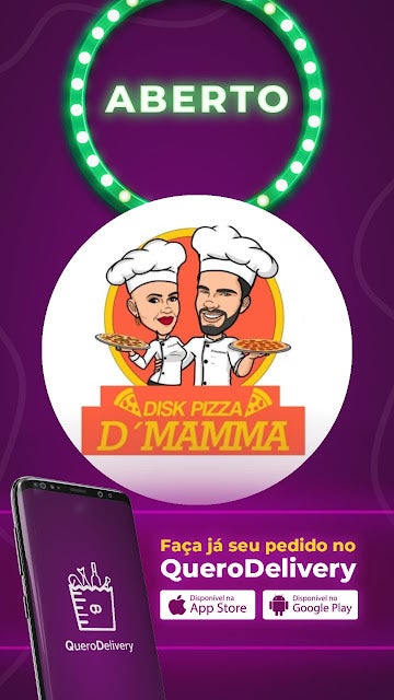 Disk Pizza D’ Mamma de Petrolândia, agora está no aplicativo QueroDelivery; faça já seu pedido!