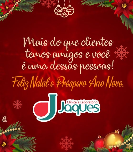 Petrolândia, Tacaratu e Jatobá: Votos de Feliz Natal e Próspero Ano Novo da Clínica JAQUES