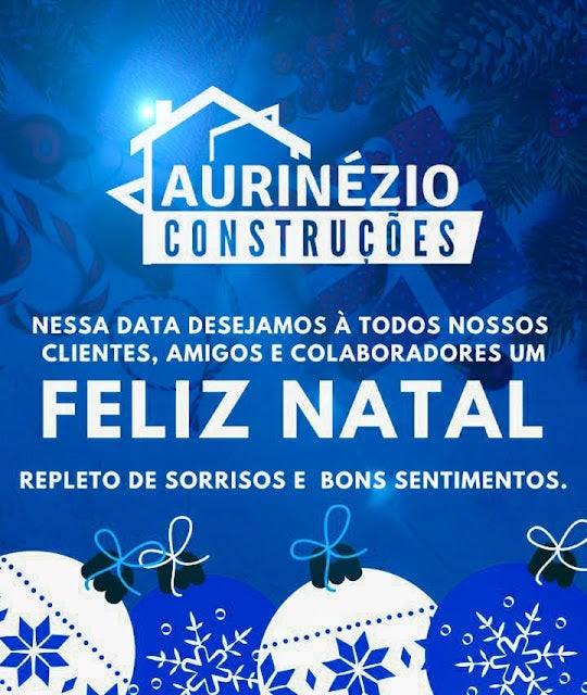 Petrolândia: Votos de Feliz Natal de Aurinézio Construções