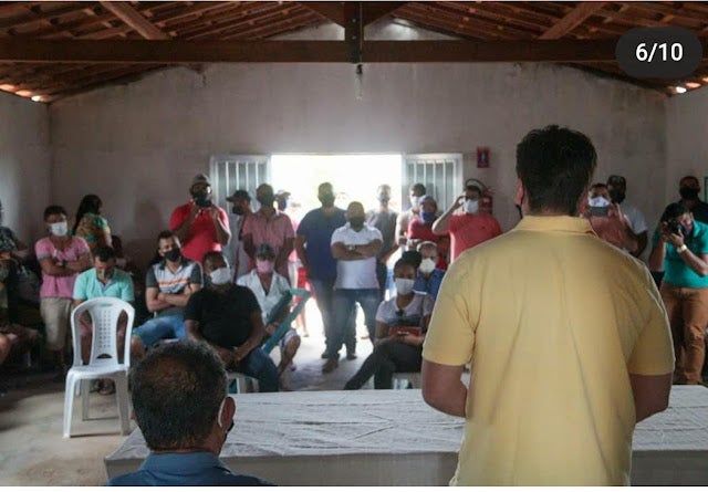 Na companhia do deputado estadual Antonio Coelho,  Washington vice prefeito de Tacaratu, visita Assentamento Antônio Conselheiro