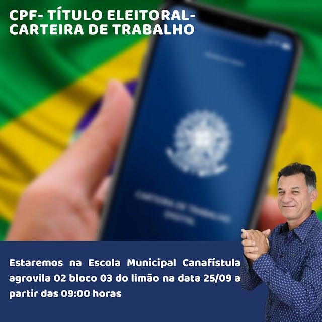 Agrovila 02 do Bloco 03 do Limão Bravo em Petrolândia, conta com ação neste sábado (25) para emissão de Título de Eleitor, CPF e Carteira de Trabalho