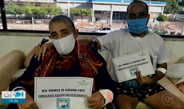 Curados do Coronavírus, Dona Santa e Danilo Santos (mãe e filho) serão recepcionados e homenageados na manhã desta quarta (17) em Petrolândia, PE