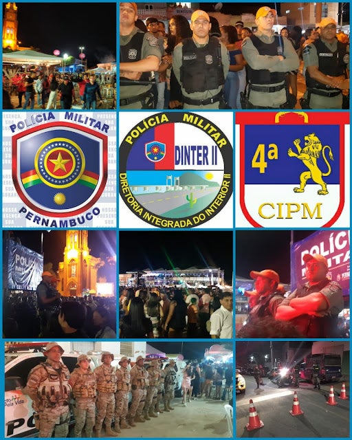 Polícia Militar (4ª CIPM) garante segurança na 7ª noite das Festividades da Padroeira de Tacaratu, PE
