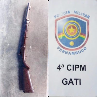 Polícia apreende arma artesanal em Petrolândia, no Sertão de PE