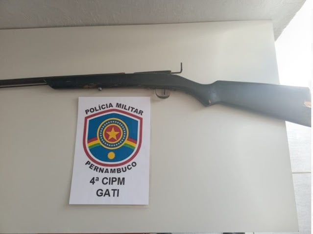 Arma é apreendida na zona rural de Inajá, no Sertão de PE