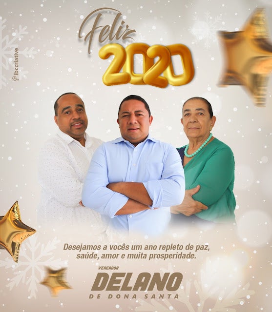 Petrolândia: Votos de Ano Novo do Vereador ‘Delano de Dona Santa’ e família