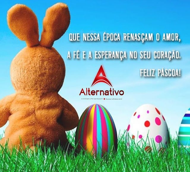 Votos de Feliz Páscoa do Alternativo – Colégio e Cursos de Petrolândia