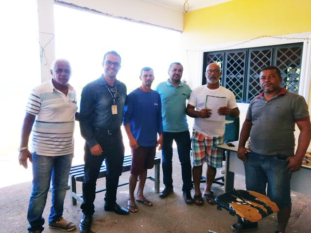 Associação de Piscicultores Nosso Lar Pescados recebe em reunião Vereador Dedé de França e o engenheiro de pesca da CODEVASF para discutirem demandas do setor
