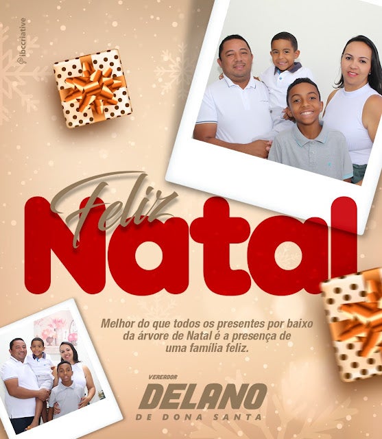 Petrolândia: Vereador ‘Delano de Dona Santa’ & Família deseja a todos um Feliz Natal!