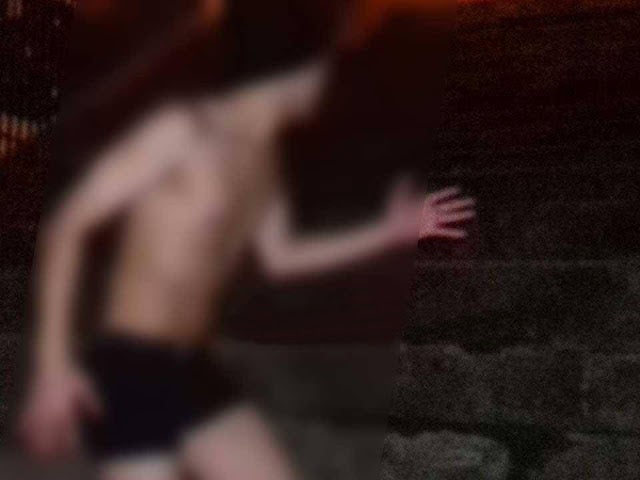 Gatuno foge só de cueca ao avistar a polícia em Salgueiro, PE