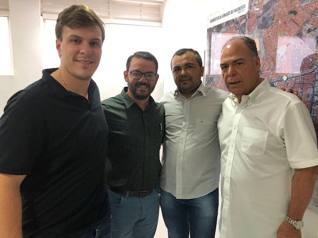 Petrolândia: Vereador Dedé de França e presidente do MDB Municipal Jorge Bernardo se reúnem com Senador FBC e Prefeito de Petrolina Miguel Coelho