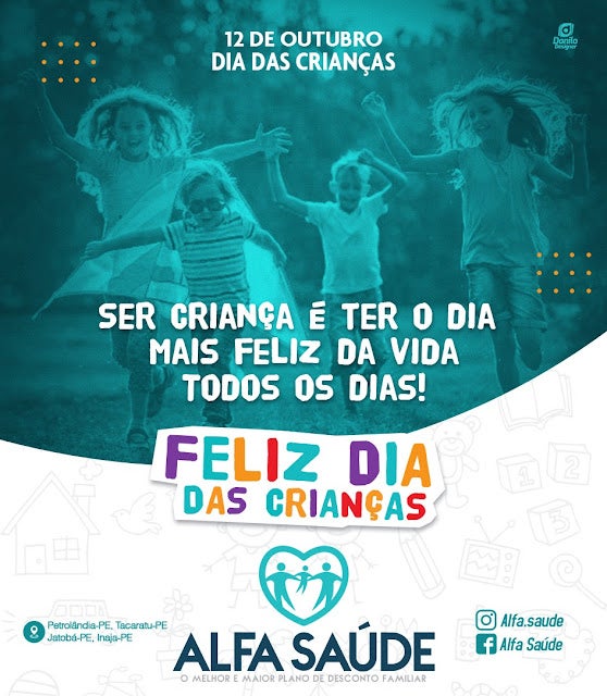 12 de Outubro – Homenagem do Alfa Saúde ao Dia das Crianças