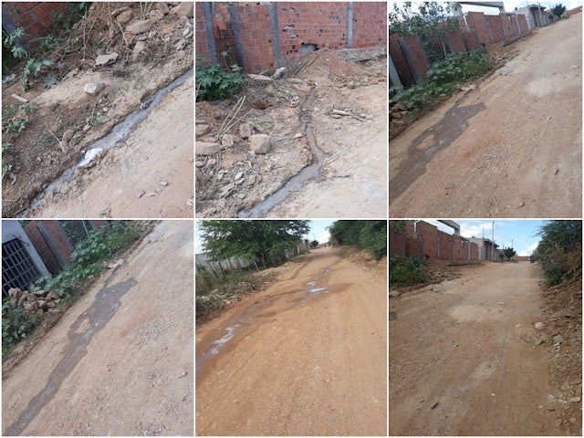Petrolândia: Moradora reclama de esgoto despejado na estrada do Projeto Apolônio Sales