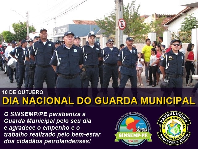 Petrolândia: Homenagem do SINSEMP/PE aos Guardas Municipais pelo seu dia