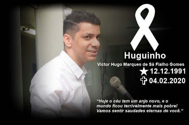 Petrolândia: Corpo do advogado Víctor Hugo (Huguinho) chegará do Recife por volta das 18h desta terça-feira (4), e será sepultado ás 16h nesta quarta-feira (5) no Cemitério local