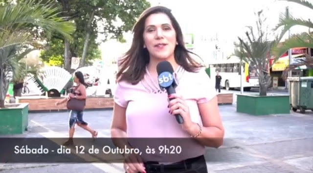 TV Jornal Interior, afiliada a SBT em PE, exibirá neste sábado (12), no dia de Nossa Senhora Aparecida, reportagem especial em Aparecida do Norte-SP, apresentada pela jornalista petrolandense Jailma Barbosa [Vídeo]