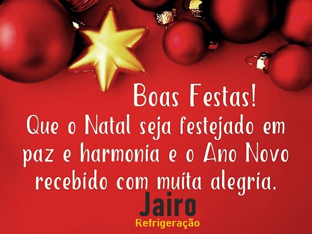 Petrolândia: Votos de Feliz Natal de Jairo Refrigeração