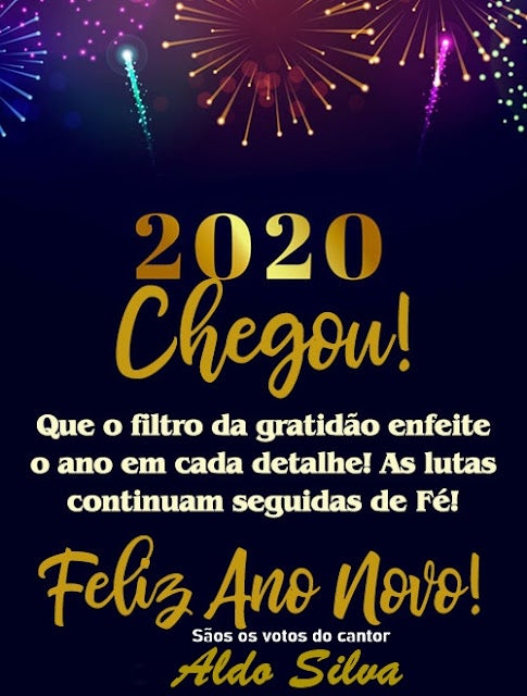 Petrolândia: Votos de Feliz Ano Novo do cantor Aldo Silva
