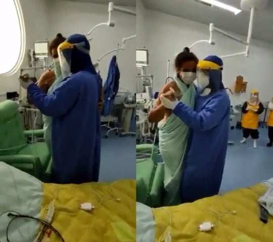 Coronavírus: médico dança com paciente de Petrolina para celebrar melhora e traz mensagem de esperança