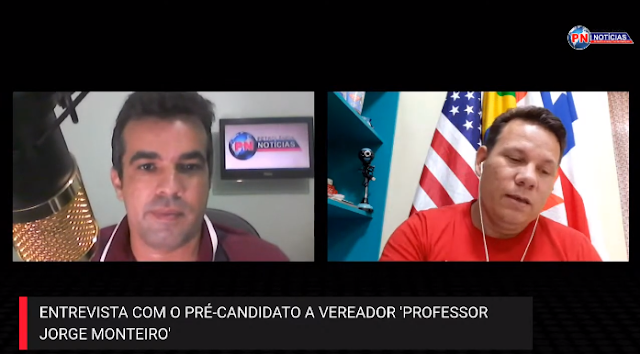 Blog PN entrevista o pré-candidato a vereador de Petrolândia ‘Professor Jorge Monteiro’ [Vídeo]
