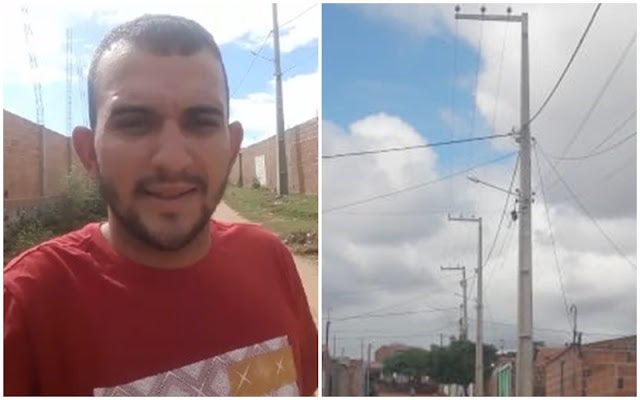 Petrolândia: Morador do Bairro Nova Esperança anuncia que Prefeitura está realizando serviço de iluminação pública em todas as ruas do bairro [Vídeo]