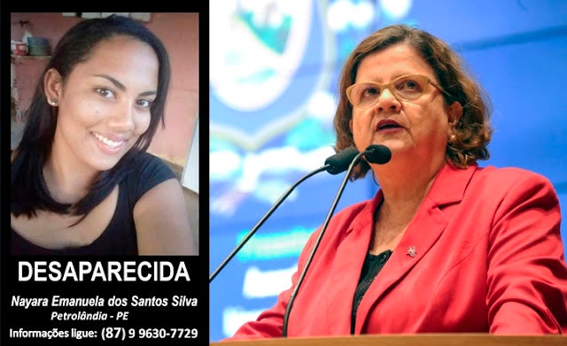 Deputada Teresa Leitão cobra investigação sobre desaparecimento de jovem em Petrolândia [Vídeo]
