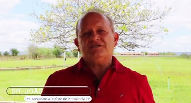 Dr. João oficializará candidatura a prefeito neste próximo domingo (13) em Petrolândia, PE