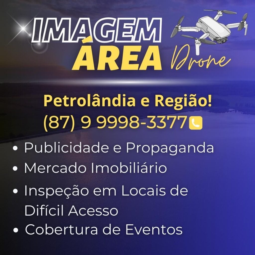 Imagens aéreas com drone de alta qualidade para seu projeto – Atendemos Petrolândia e região