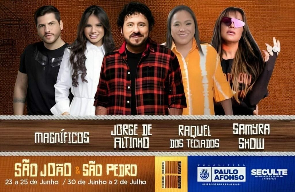 São João e São Pedro em Paulo Afonso: Prefeitura divulga programação! São João e São Pedro em Paulo Afonso: Prefeitura divulga programação!