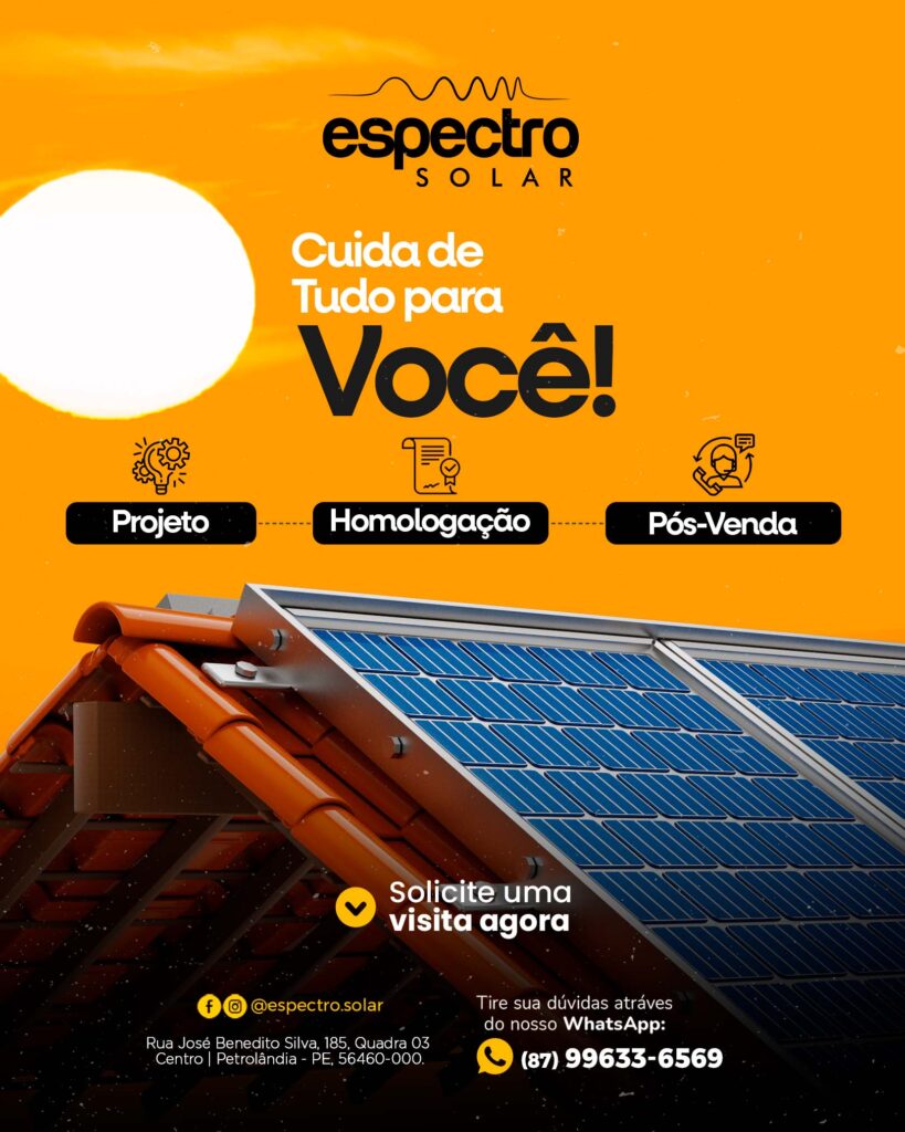 Espectro Solar de Petrolândia-PE: Sua Parceira em Energia Solar, do Projeto ao Pós-venda! Espectro Solar de Petrolândia-PE: Sua Parceira em Energia Solar, do Projeto ao Pós-venda!