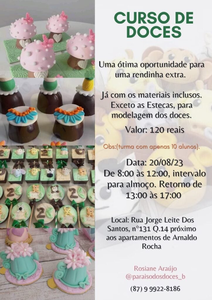 Curso de Doces em Petrolândia-PE: A Doçura que Pode Gerar Renda Extra