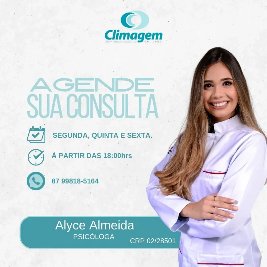 Alyce Almeida – Psicóloga: Sua Companhia para o Bem-Estar Mental; agende sua consulta na Climagem de Petrolândia