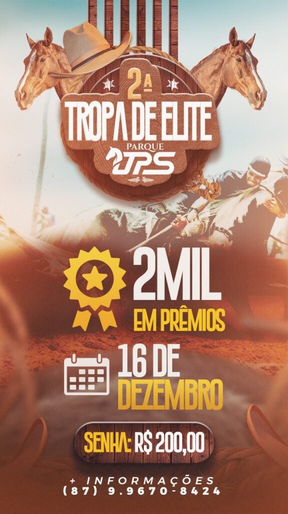 2ª Tropa de Elite do Parque JPS de Petrolândia-PE, Irá Distribuir R$ 2 Mil em Prêmios em Evento no Dia 16 de Dezembro