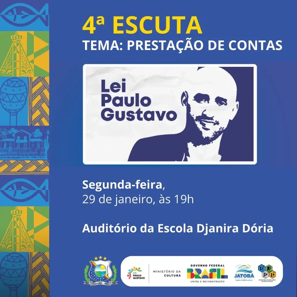 Jatobá-PE realiza 4ª Escuta Pública para artistas contemplados na LPG 2023, discutindo a execução de projetos em 2024